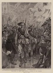 Brüder in Waffen treffen sich wieder, Eine Szene im Strand